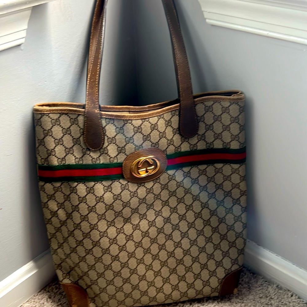 Authentic Vintage Gucci Tote